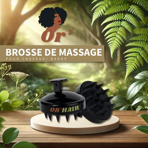 Brosse de Massage capillaire - Stimulation & Détente