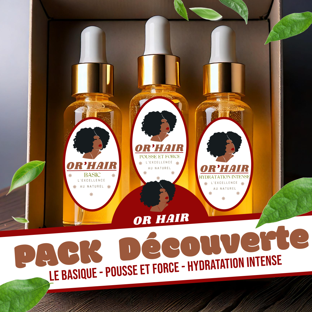 Pack Découverte Or'Hair – Sérums 10 ml