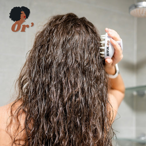 Brosse de Massage capillaire - Stimulation & Détente